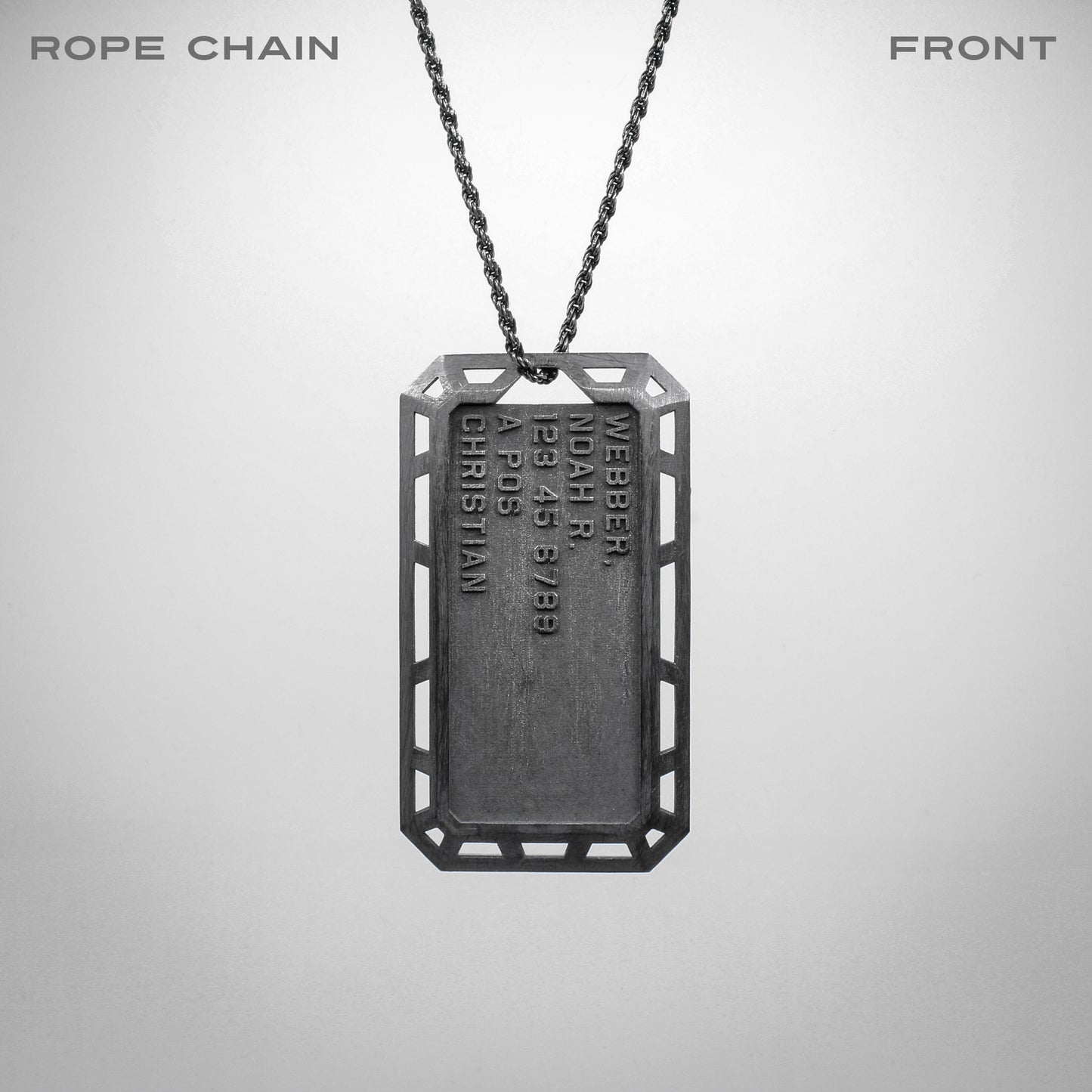 CUSTOM ISOGRID DOG TAG PENDANT