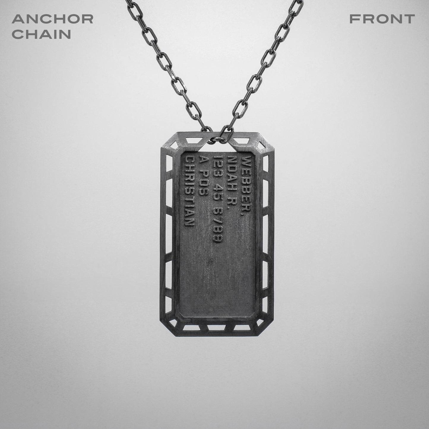 CUSTOM ISOGRID DOG TAG PENDANT