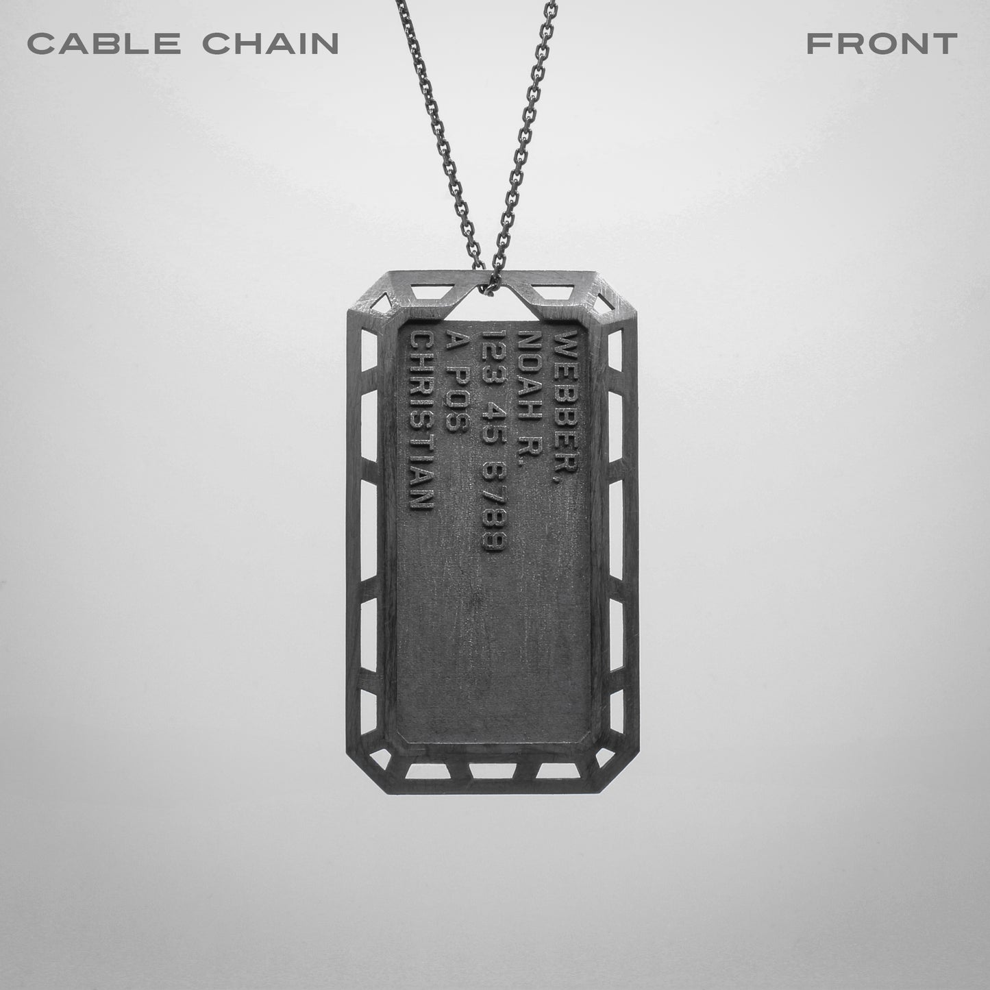 CUSTOM ISOGRID DOG TAG PENDANT