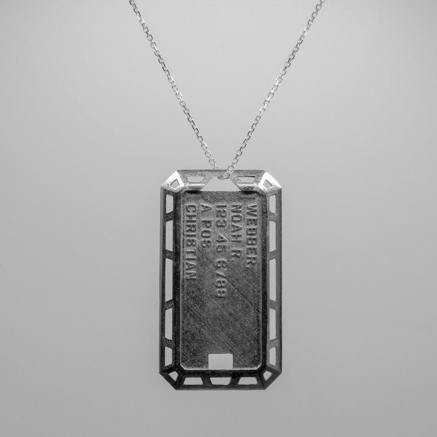 ISOGRID DOG TAG PENDANT + COVER