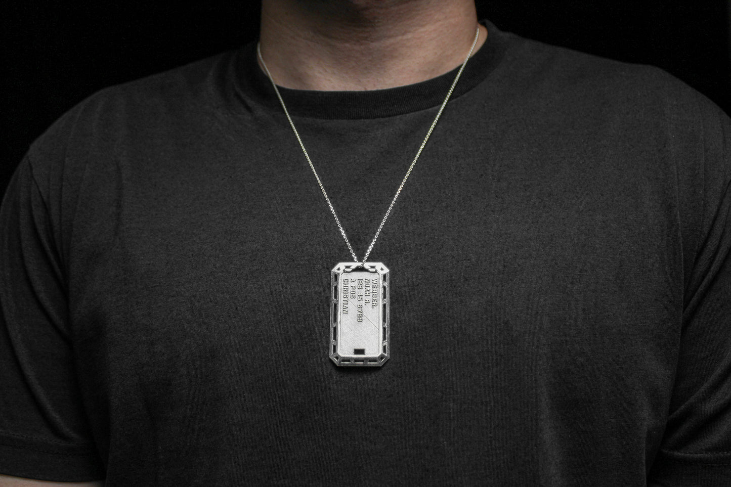 ISOGRID DOG TAG PENDANT + COVER