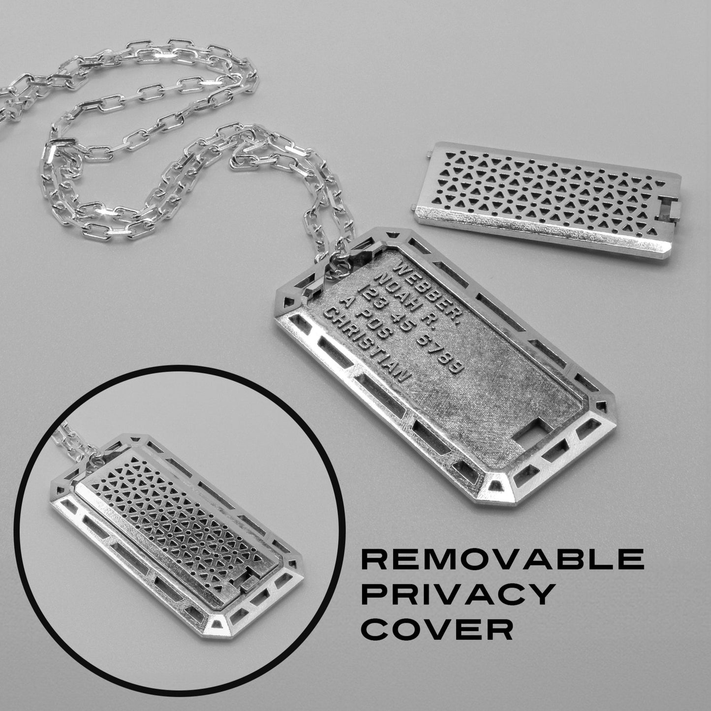 ISOGRID DOG TAG PENDANT + COVER